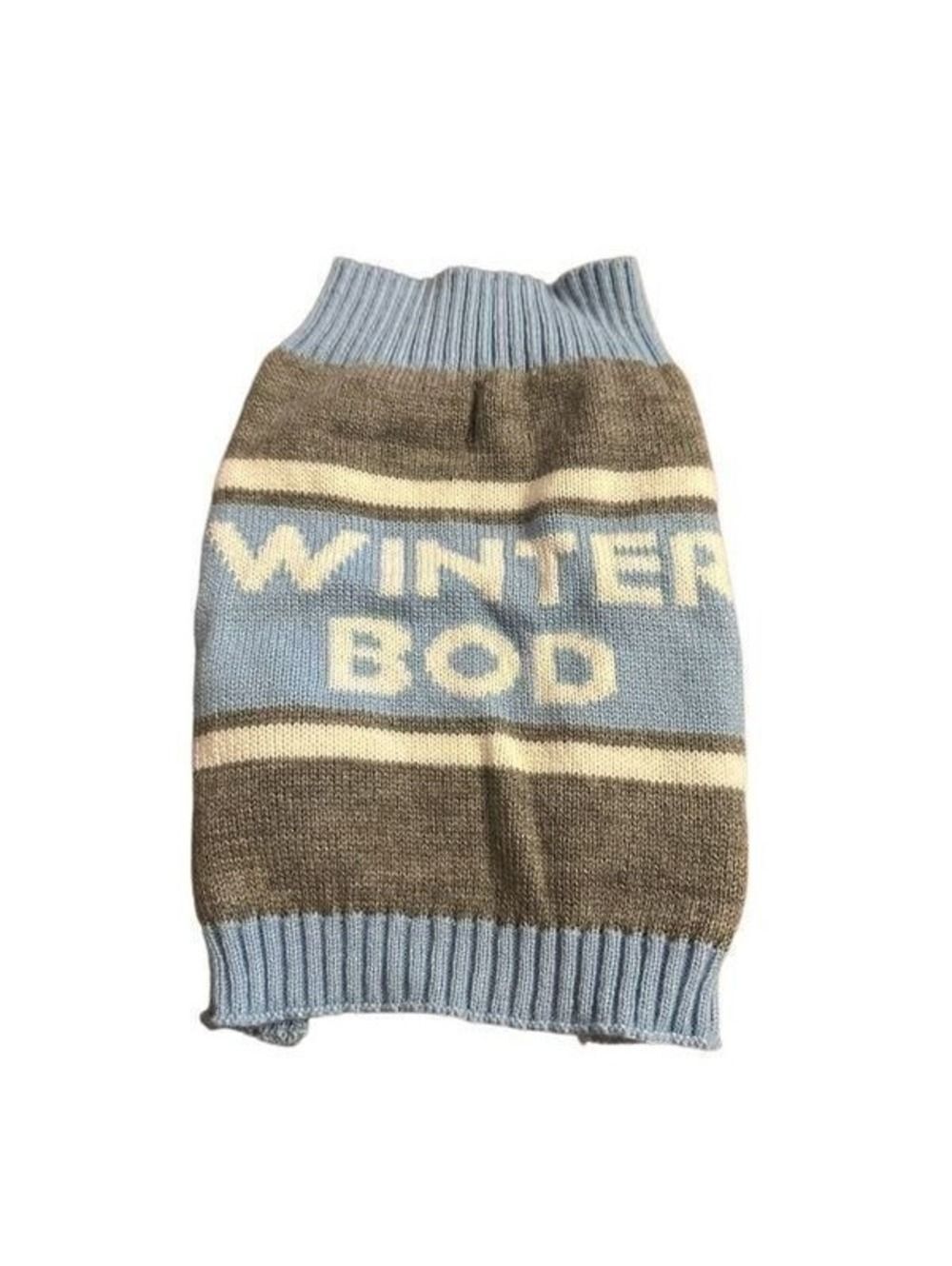 Winter Bod Dog Sweater Sz M